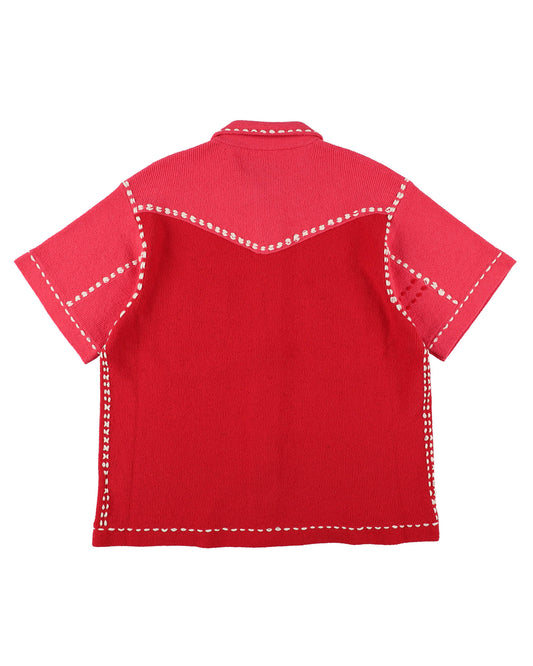 SUMMER PG1 WESTERN SHIRT "RED x PINK"