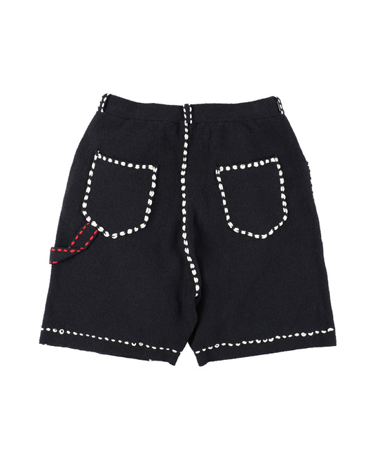 SUMMER PG1 DOUBLE KNEE SHORTS "BLACK"