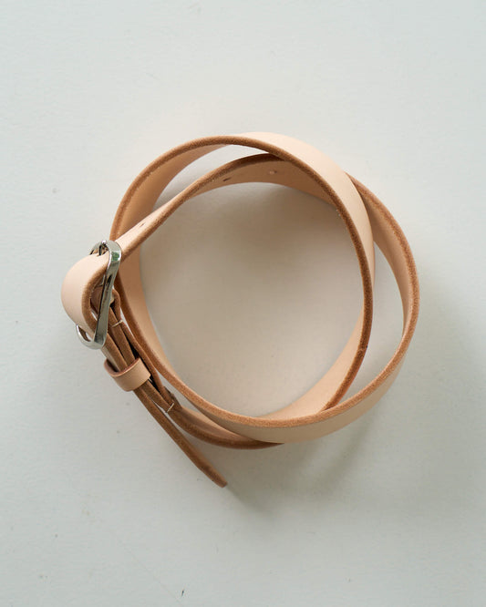 LEATHER BELT "BEIGE"