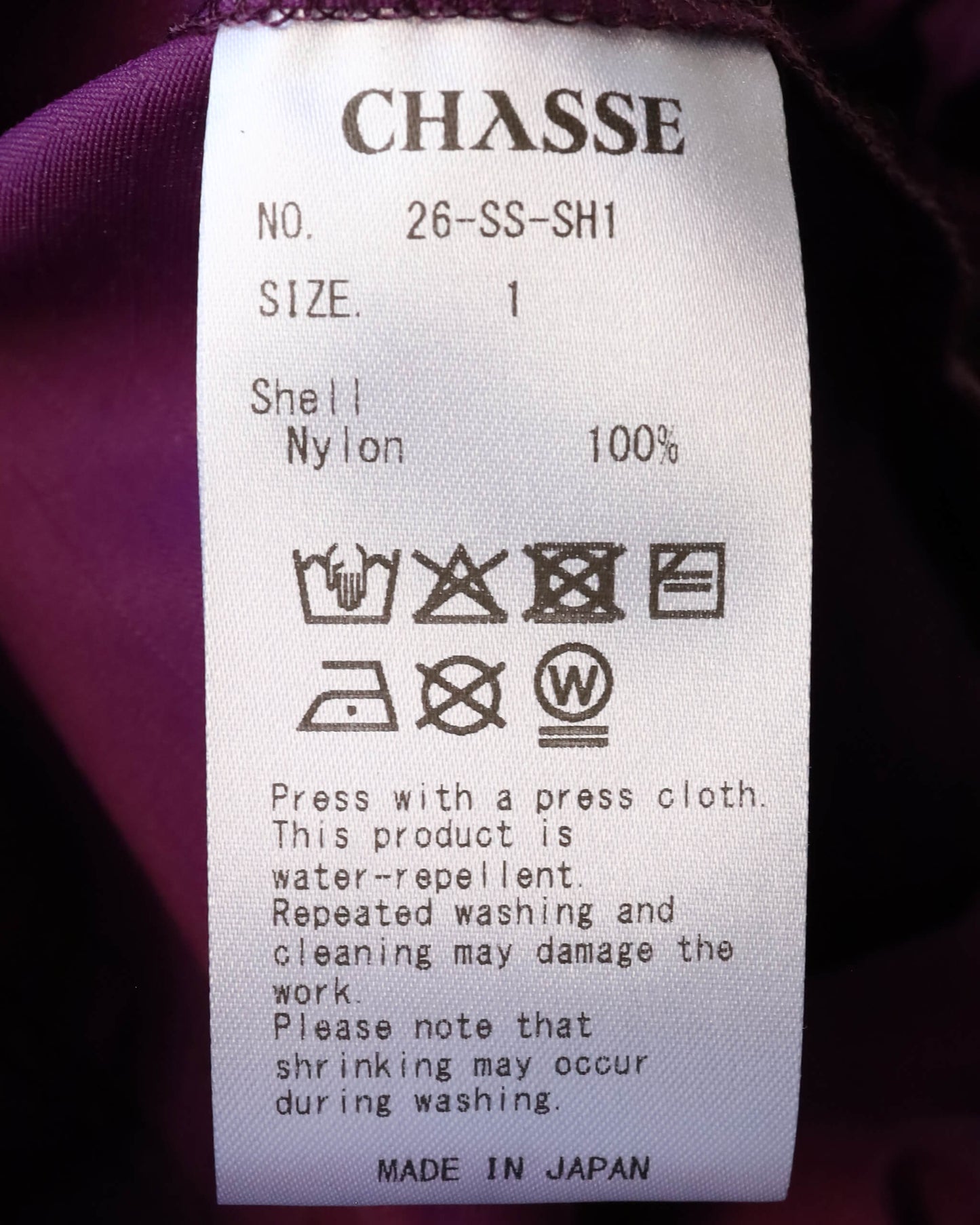 NYLON SHIRT "PURPLE"