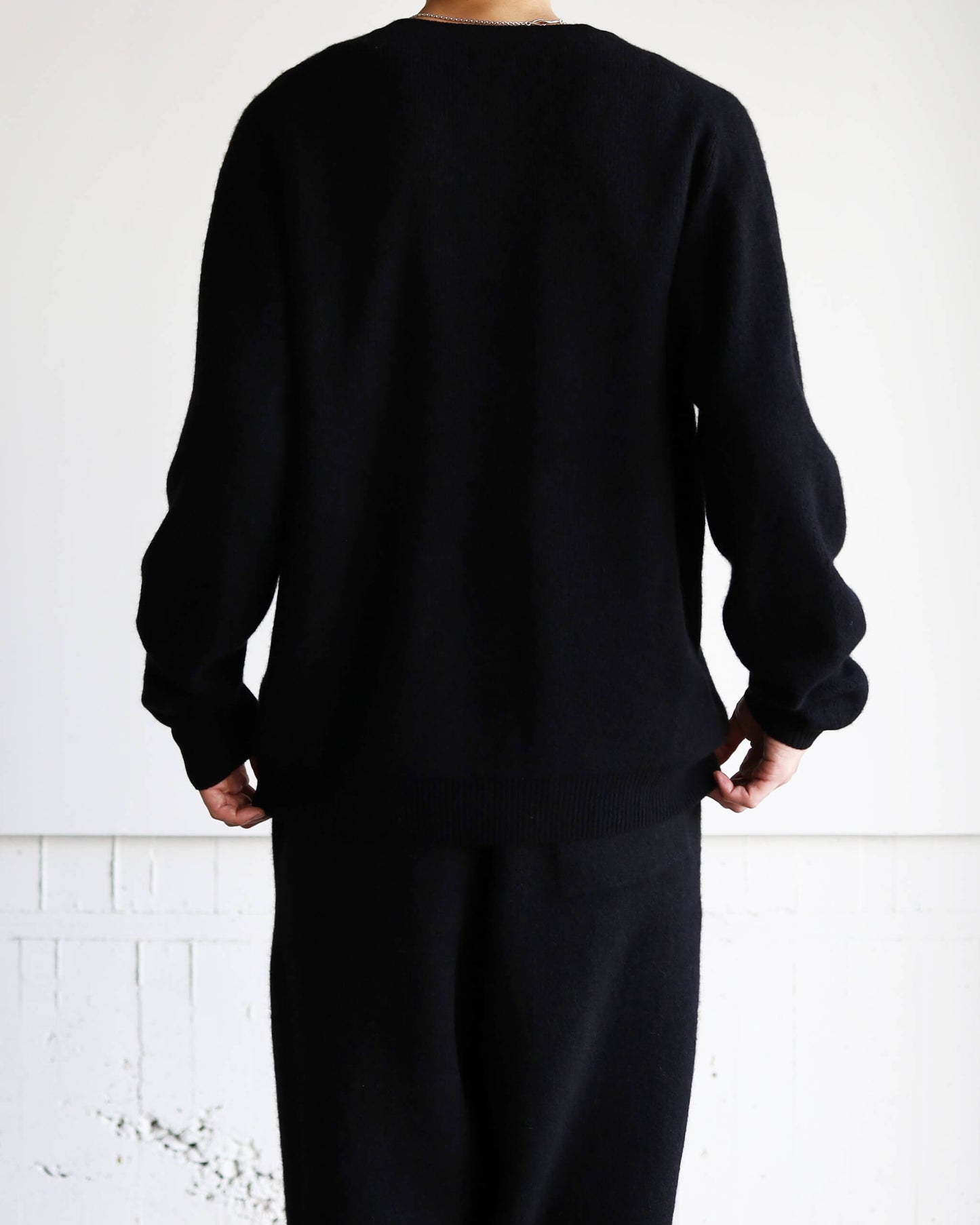Innocent YAK Henley-neck sweater "Black"