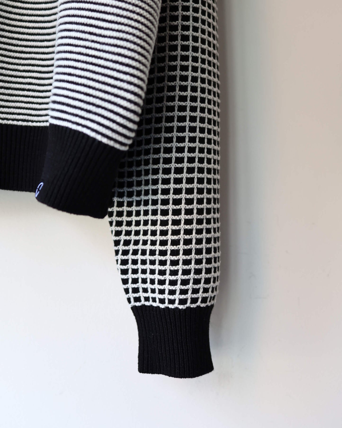MULTI KNIT SHIRT JACKET "BLACK"