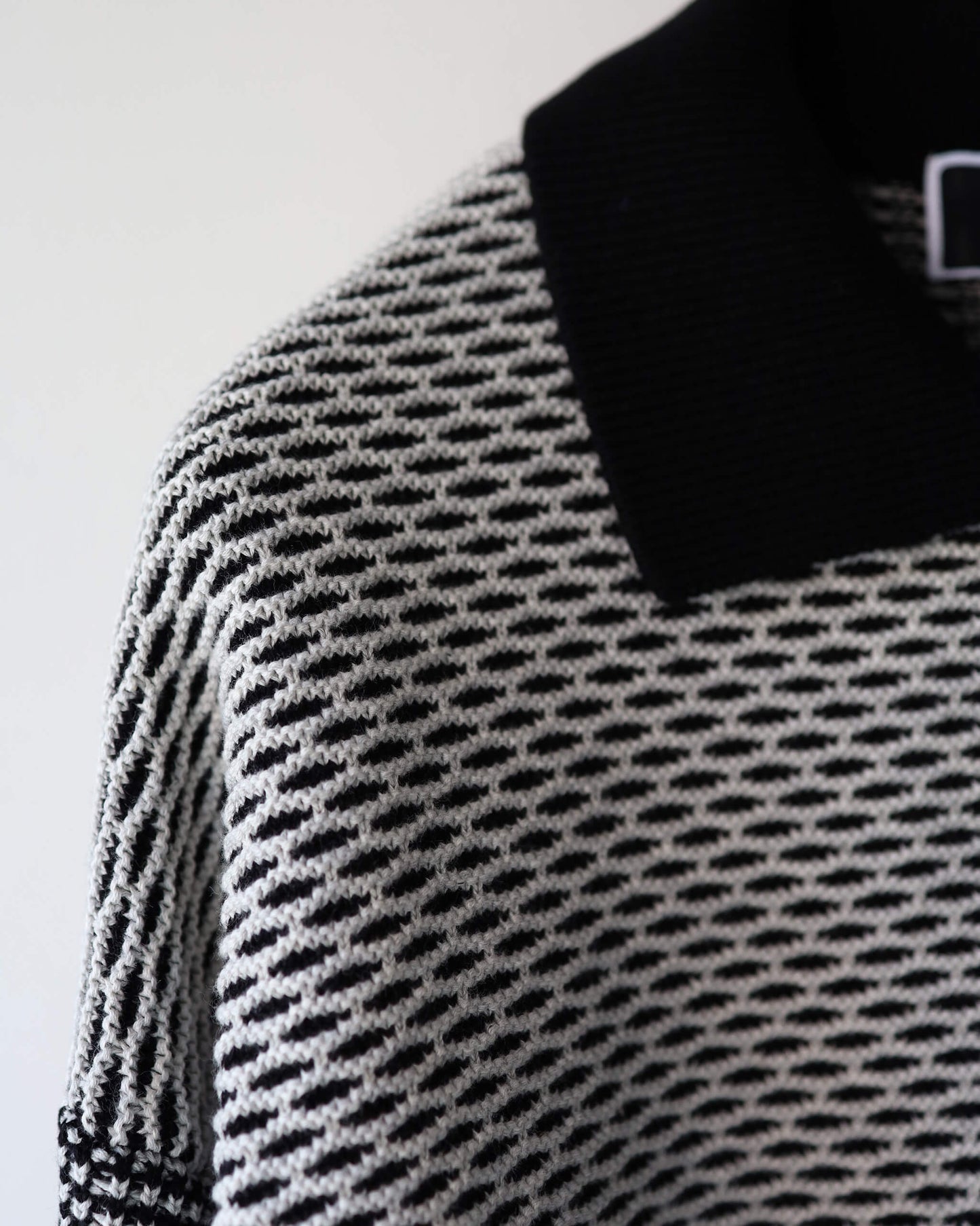 MULTI KNIT SHIRT JACKET "BLACK"