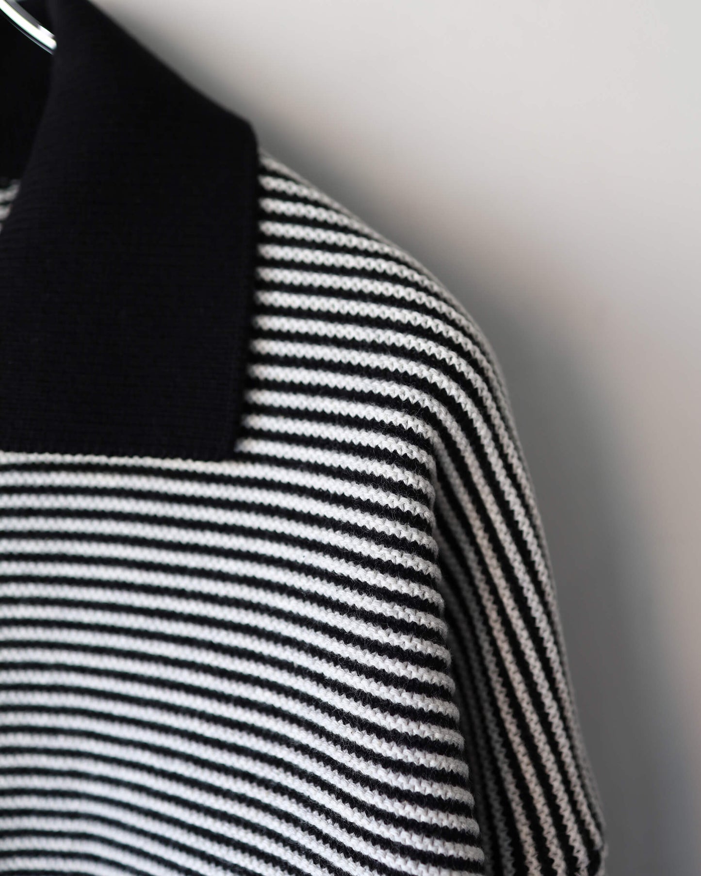 MULTI KNIT SHIRT JACKET "BLACK"