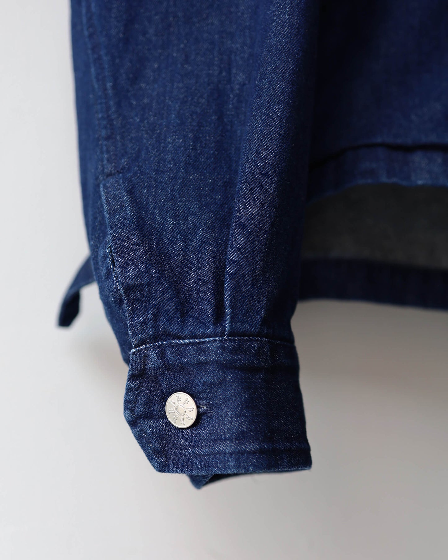 ZIP DENIM WORK JACKET "NAVY"