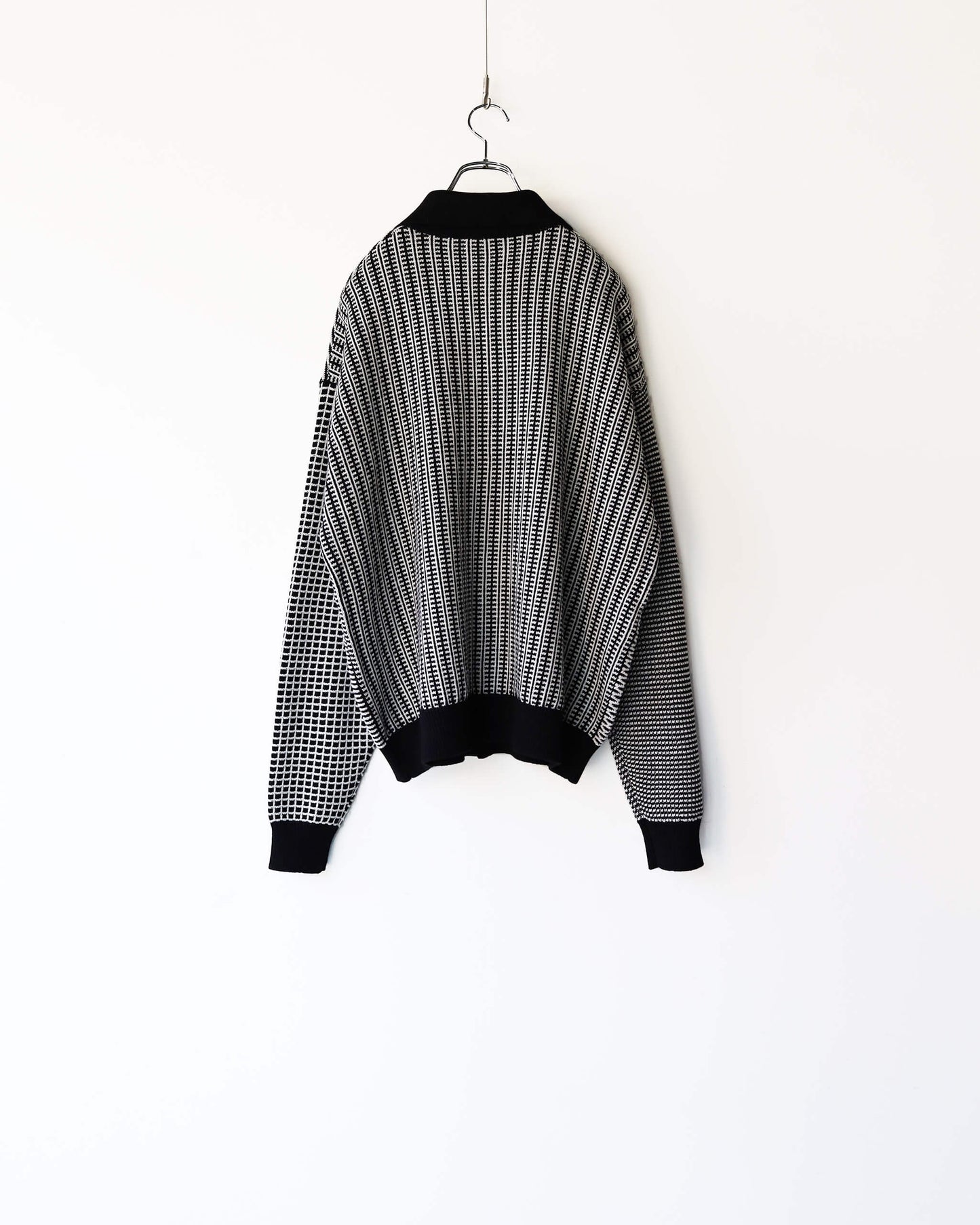 MULTI KNIT SHIRT JACKET "BLACK"