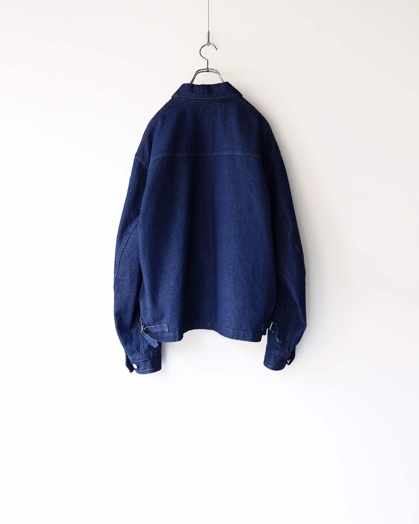 ZIP DENIM WORK JACKET "NAVY"