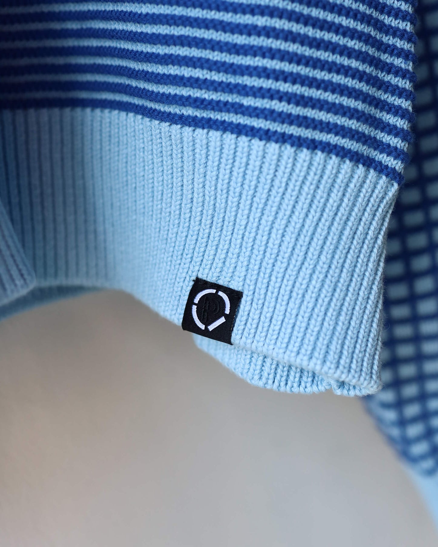 MULTI KNIT SHIRT JACKET "BLUE"