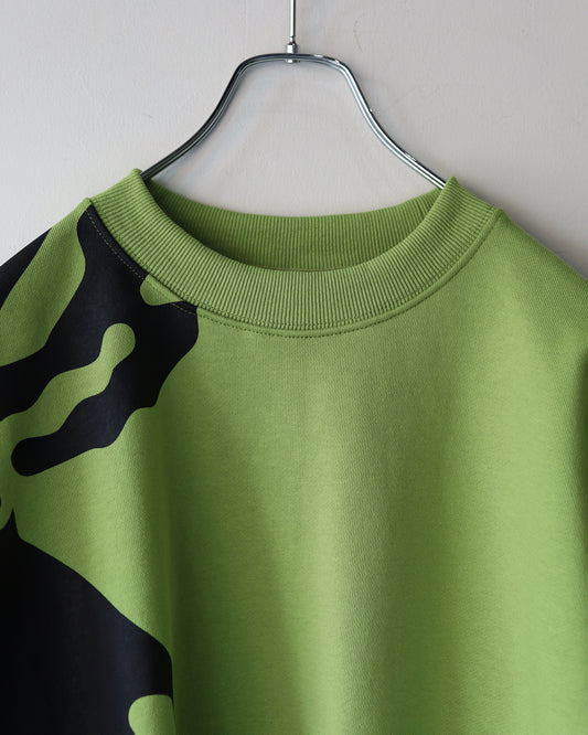 MONO SEAM SWEAT SHIRT "LIME GREEN"