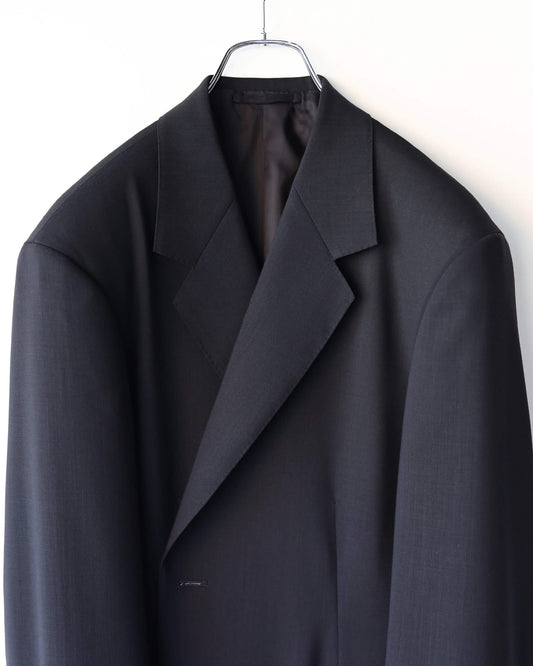 GUILLAUME JACKET ORGANIC WOOL LIGHT SERGE "BLACK"