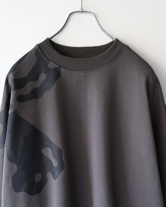 MONO SEAM SWEAT SHIRT "CHARCOAL"