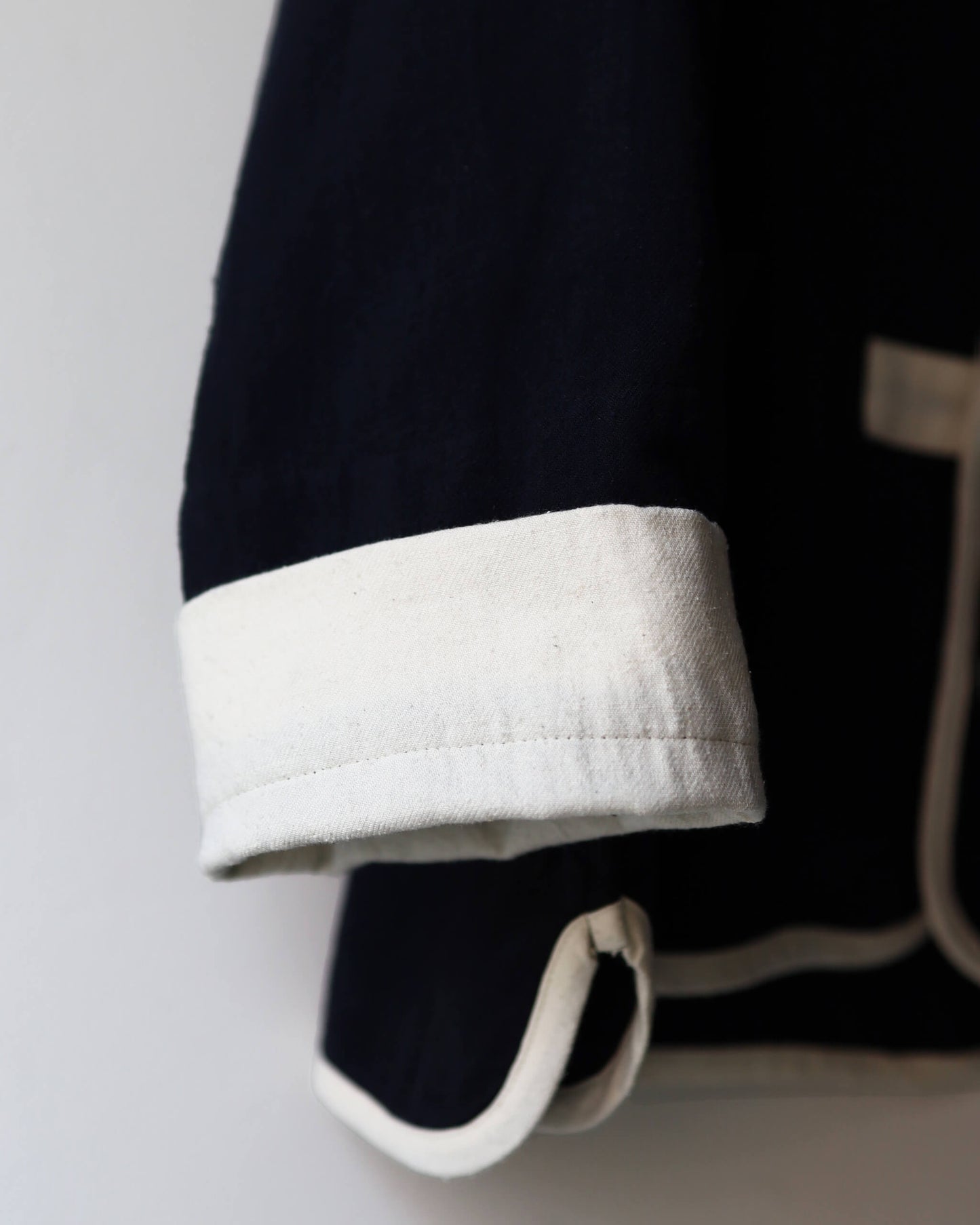 "kung-fu" pajama #cotton silk nep viyella "black"
