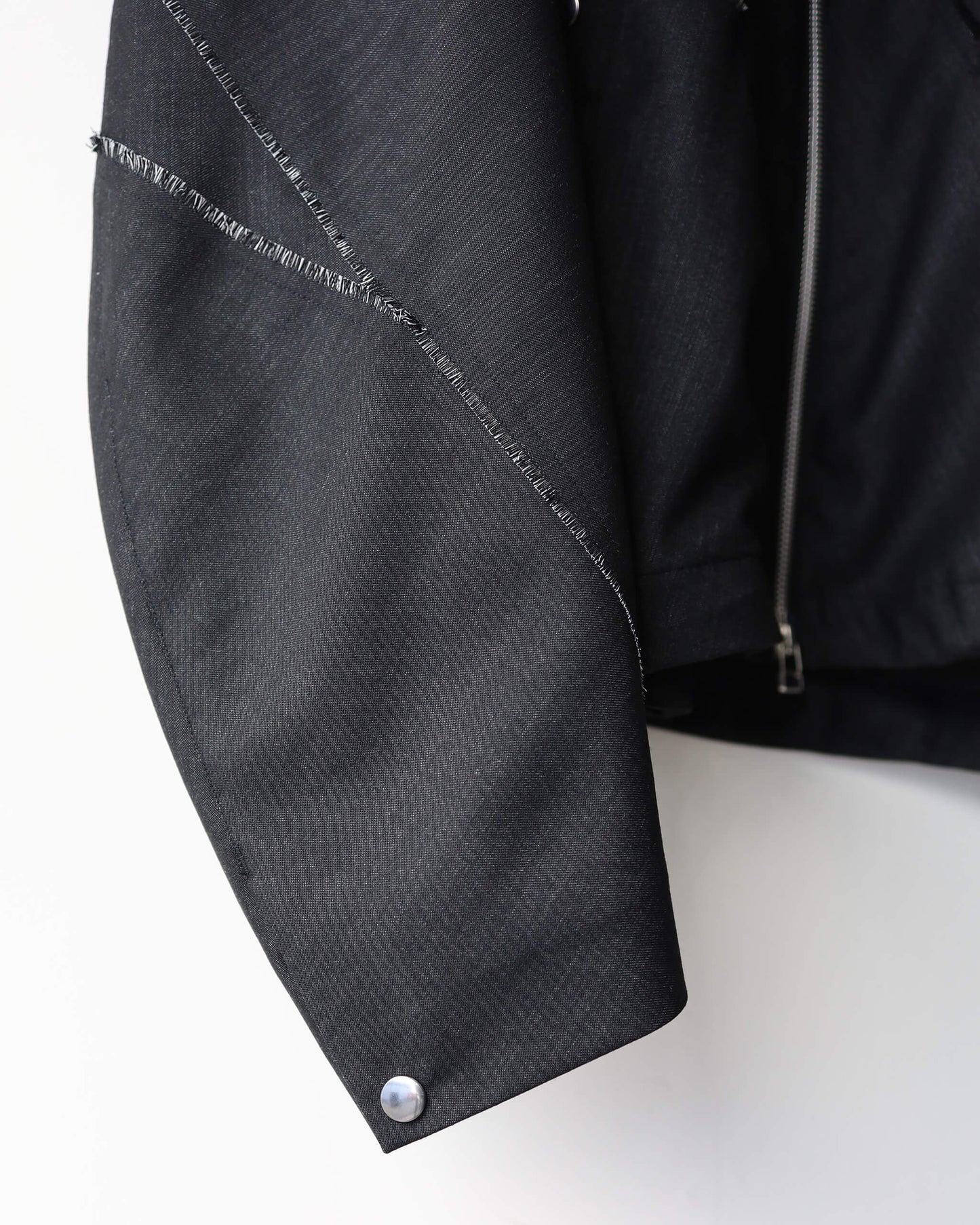 DENIM WOOL TRACK JACKET "Bk"