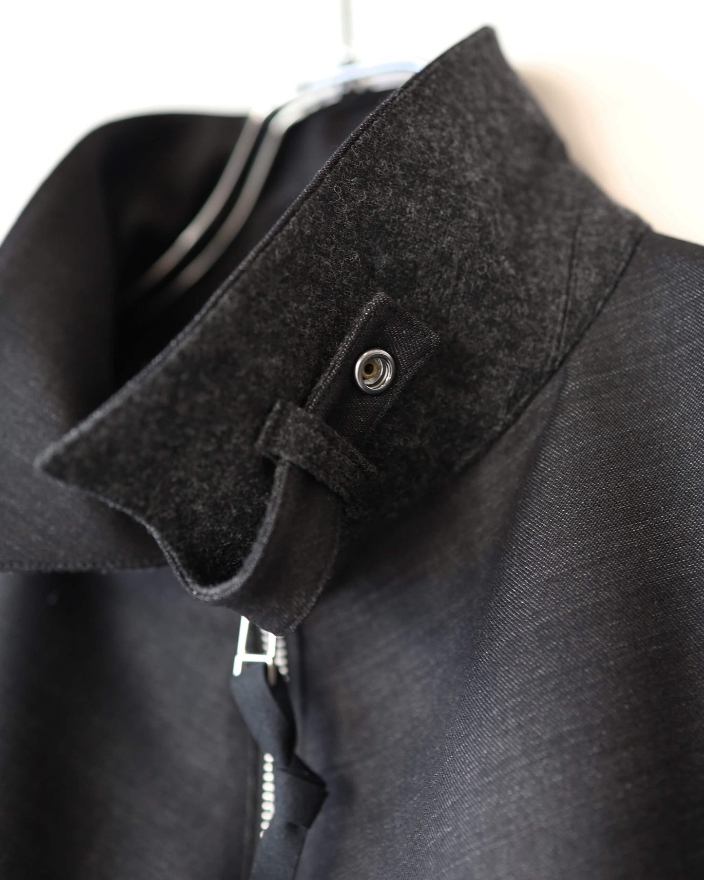DENIM WOOL TRACK JACKET "Bk"