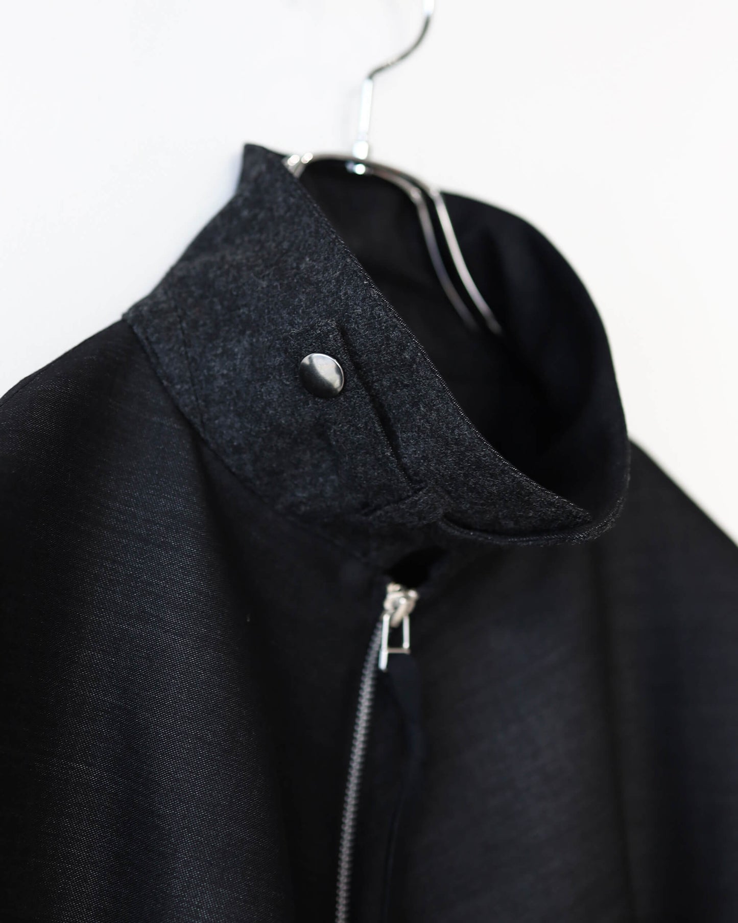 DENIM WOOL TRACK JACKET "Bk"