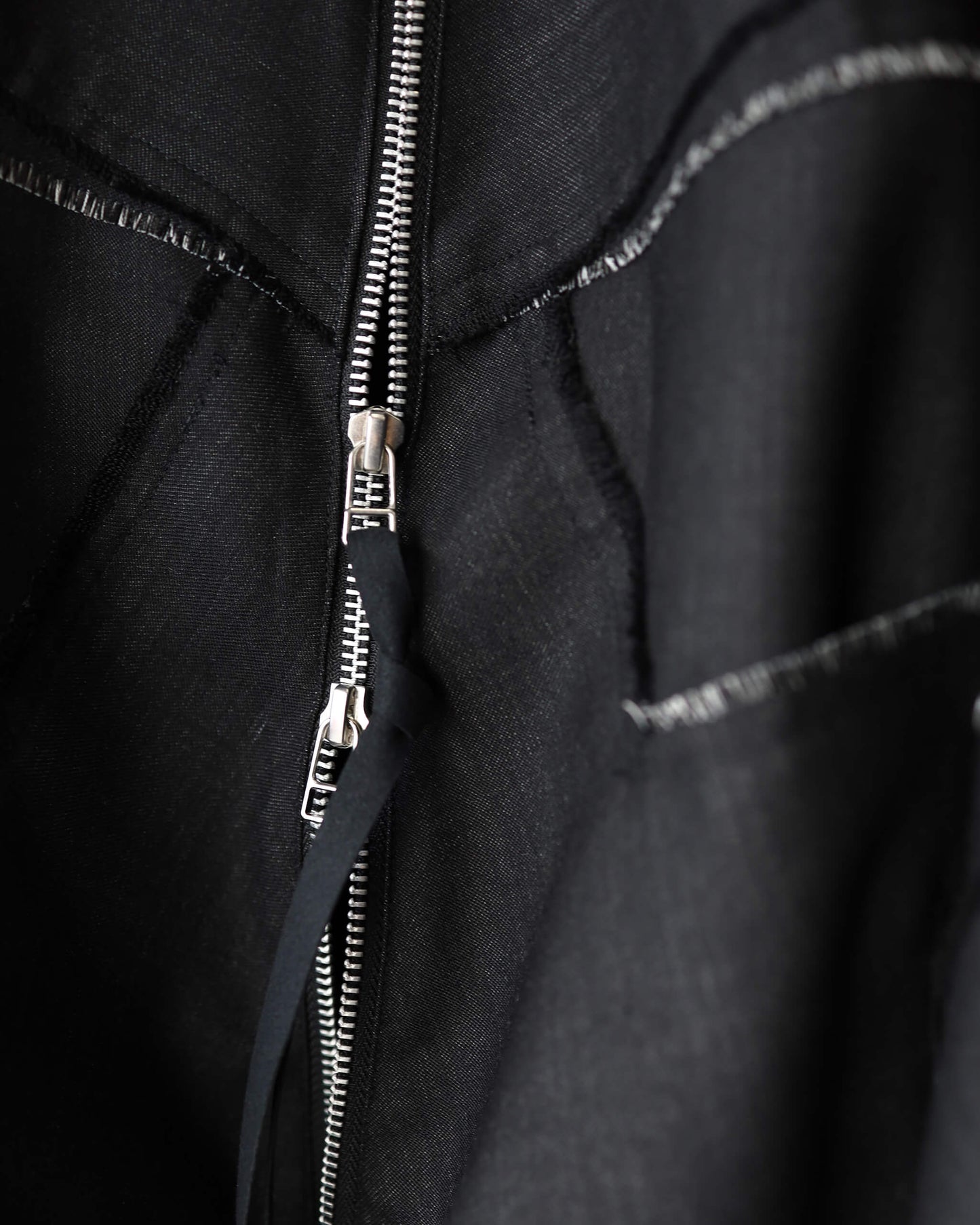 DENIM WOOL TRACK JACKET "Bk"