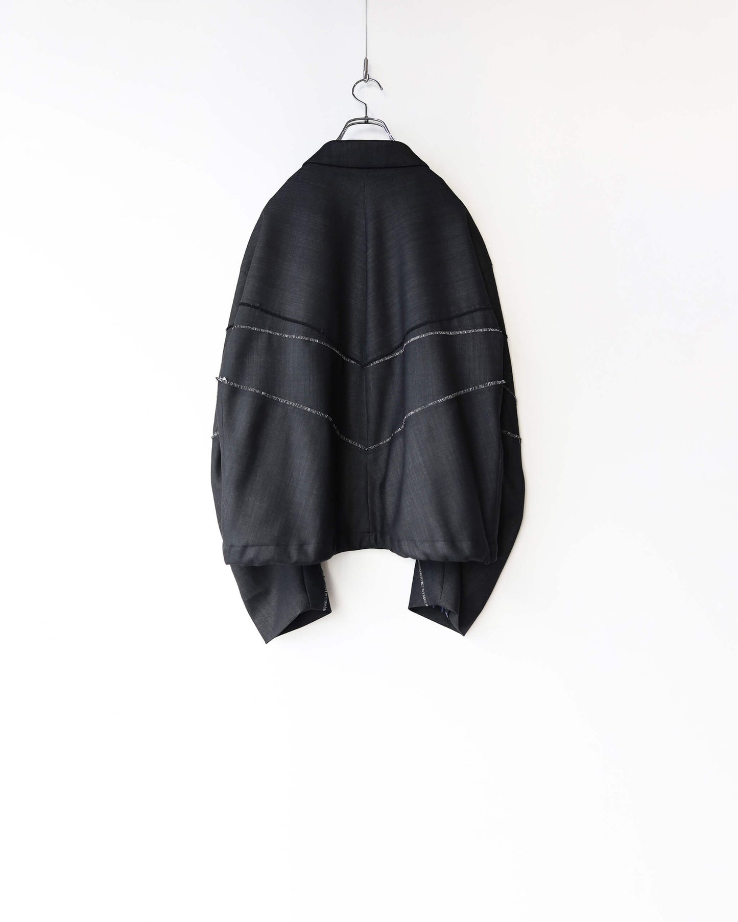 DENIM WOOL TRACK JACKET "Bk"