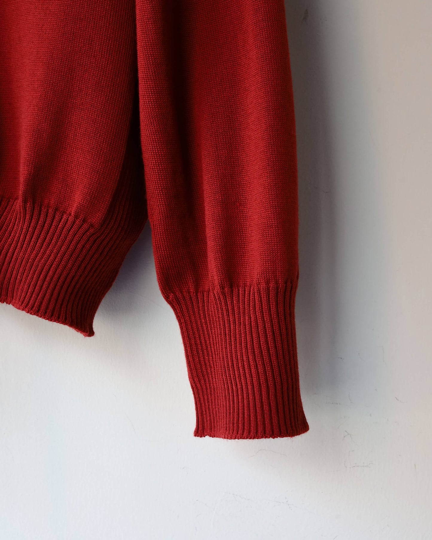 WG ZIP CARDIGAN "Bitter Red"