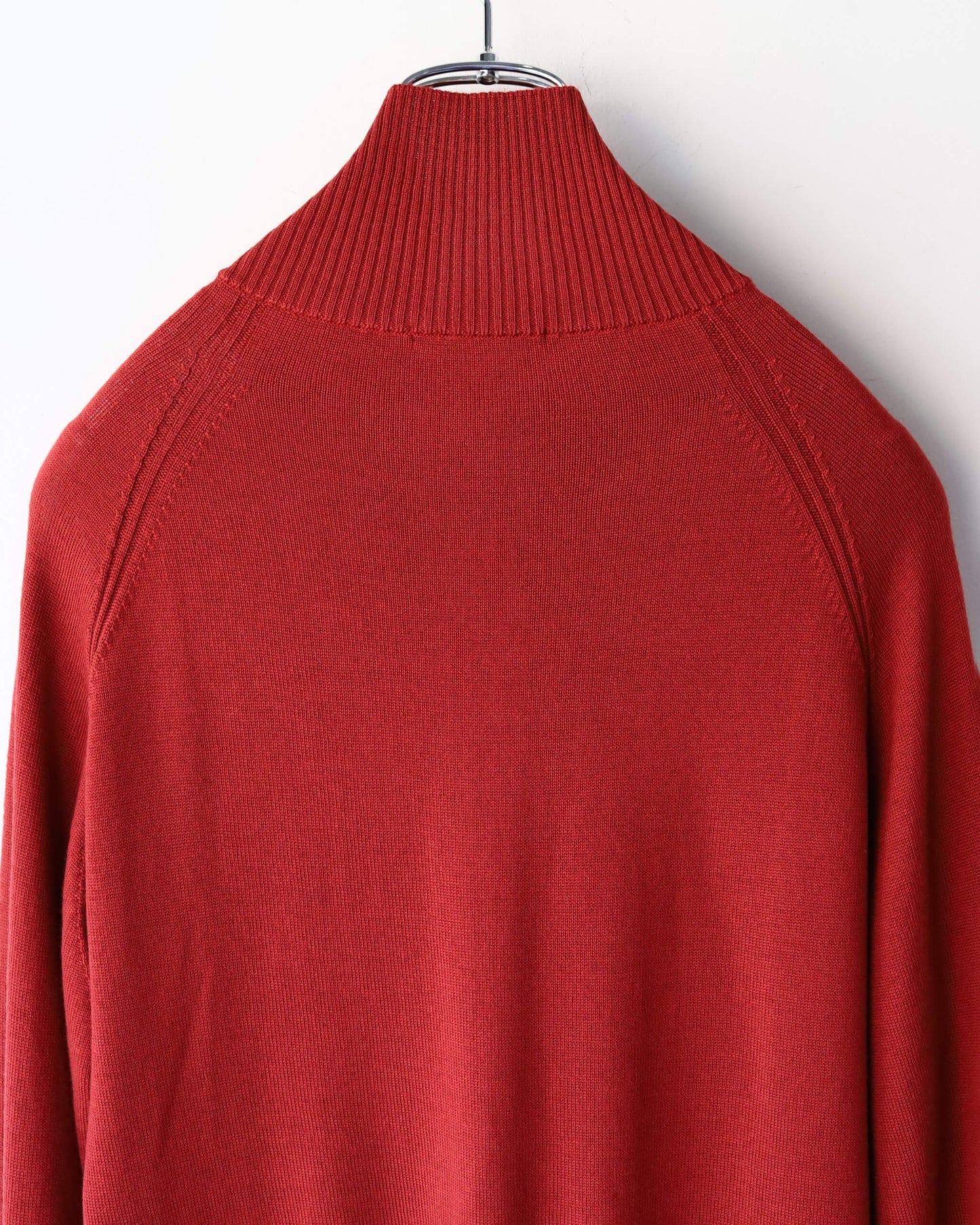 WG ZIP CARDIGAN "Bitter Red"