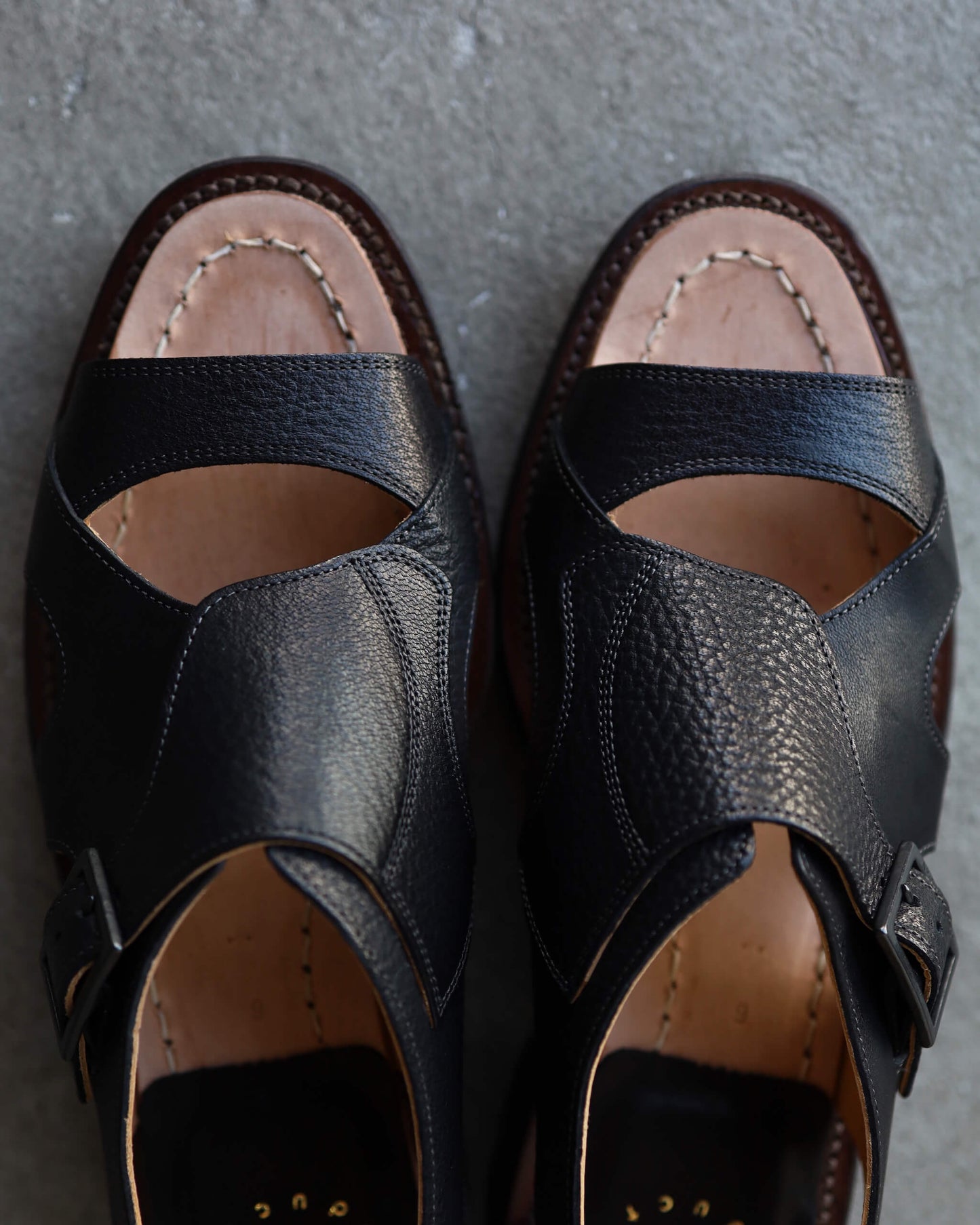 Hunt-Sandals - Chari Goat × Italian Horse "Black"