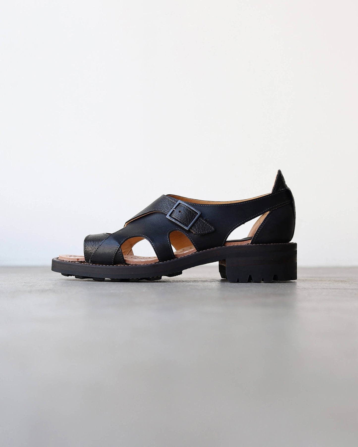 Hunt-Sandals - Chari Goat × Italian Horse "Black"