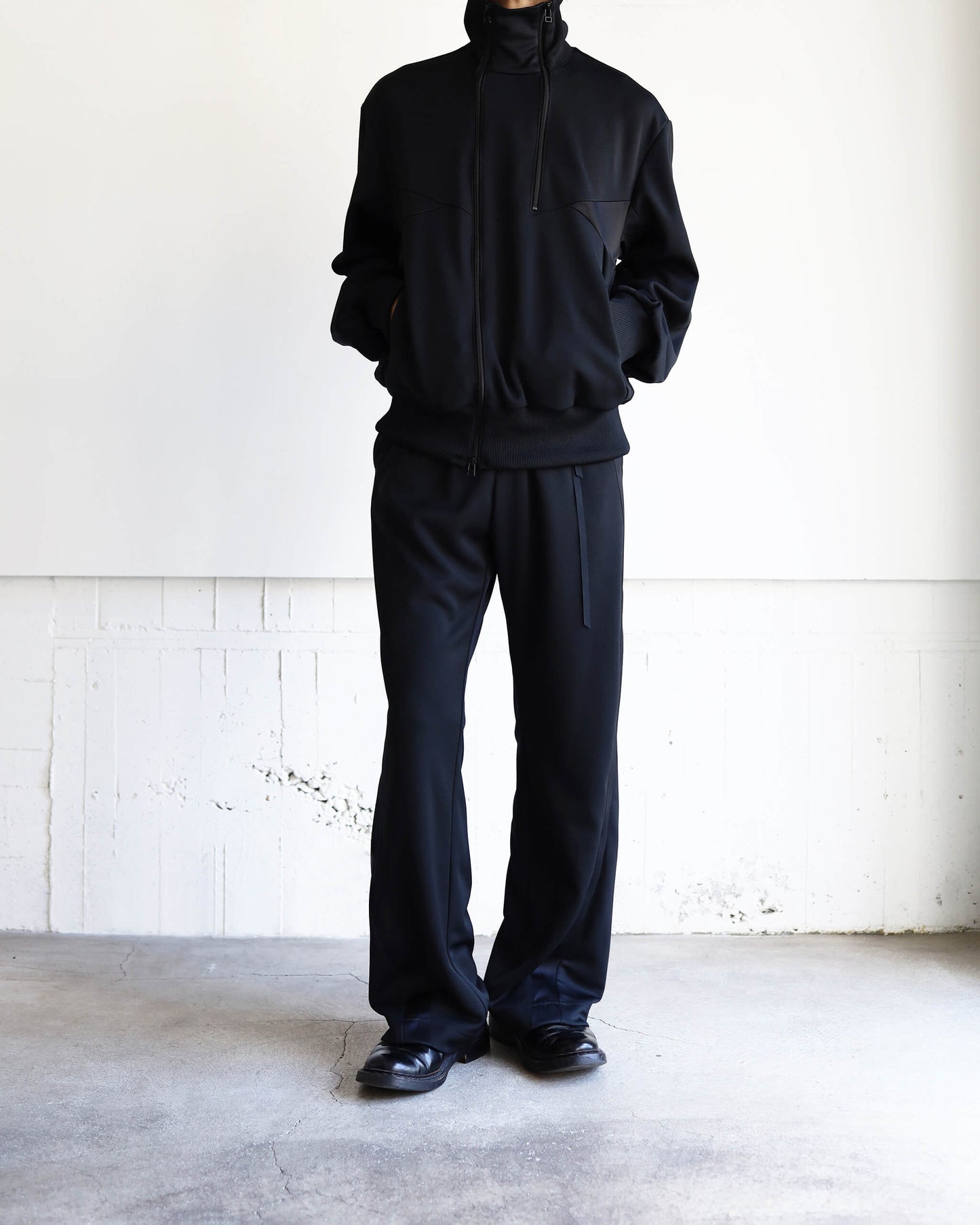 JERSEY TRACK PANTS "Bk"