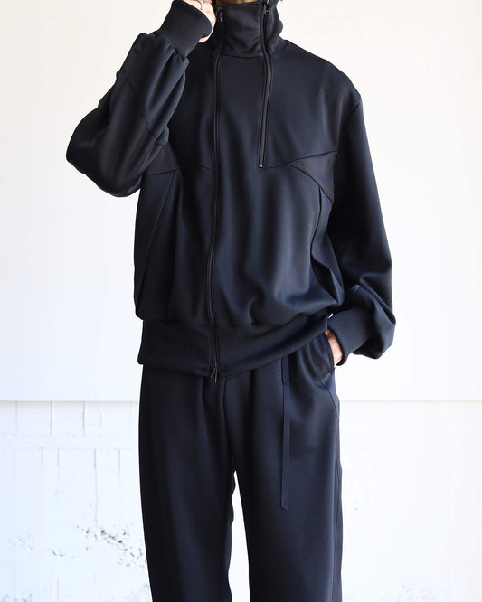 JERSEY TRACK JACKET "Bk"