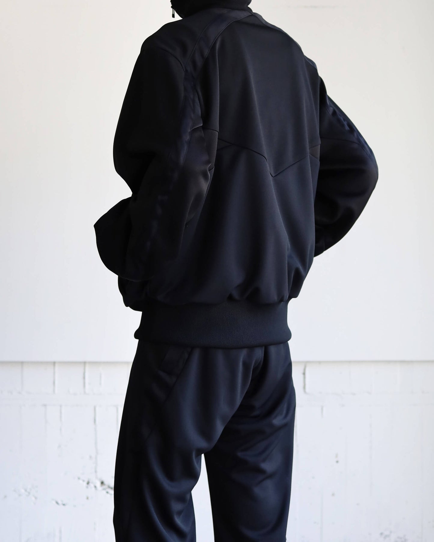 JERSEY TRACK JACKET "Bk"