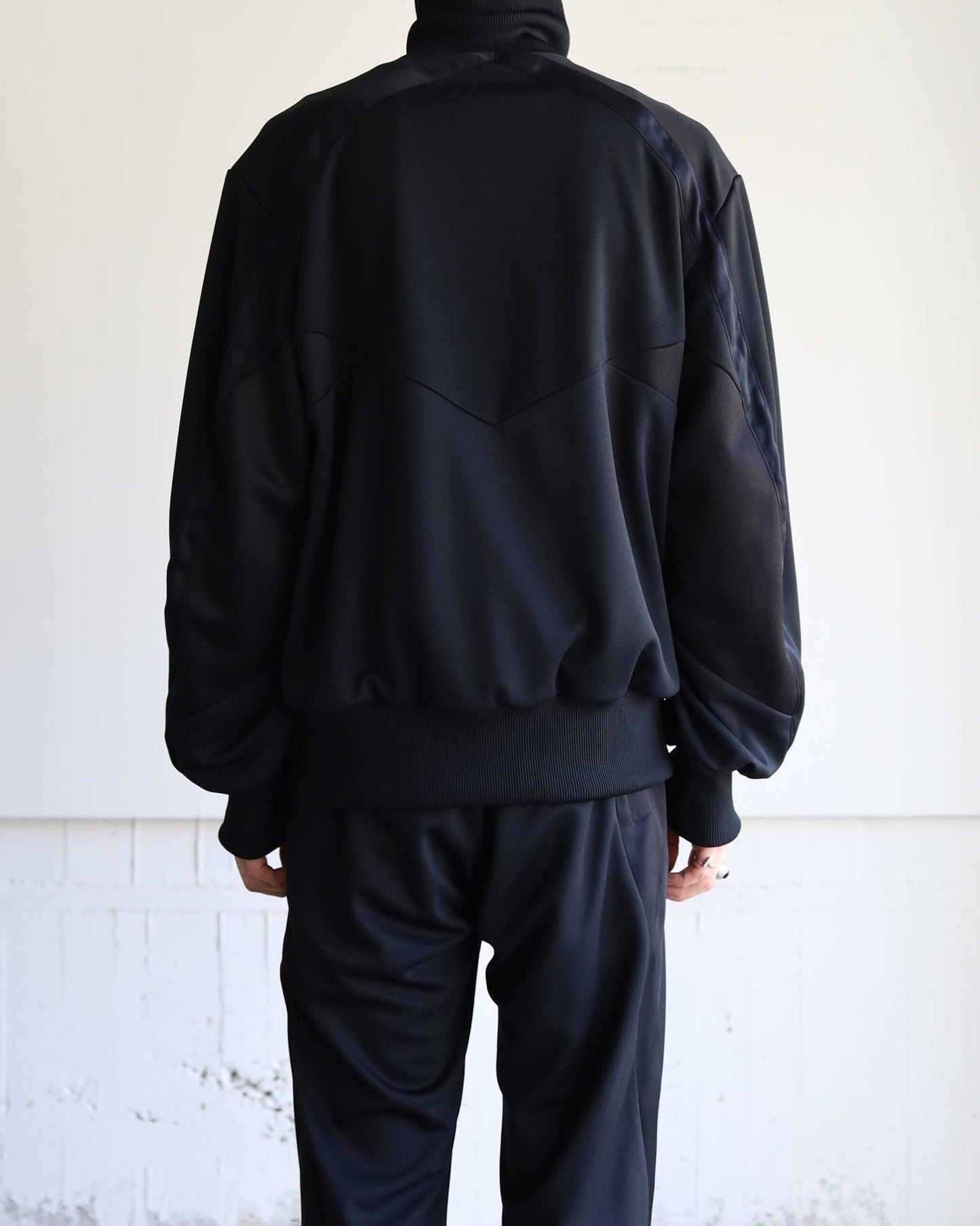 JERSEY TRACK JACKET "Bk"