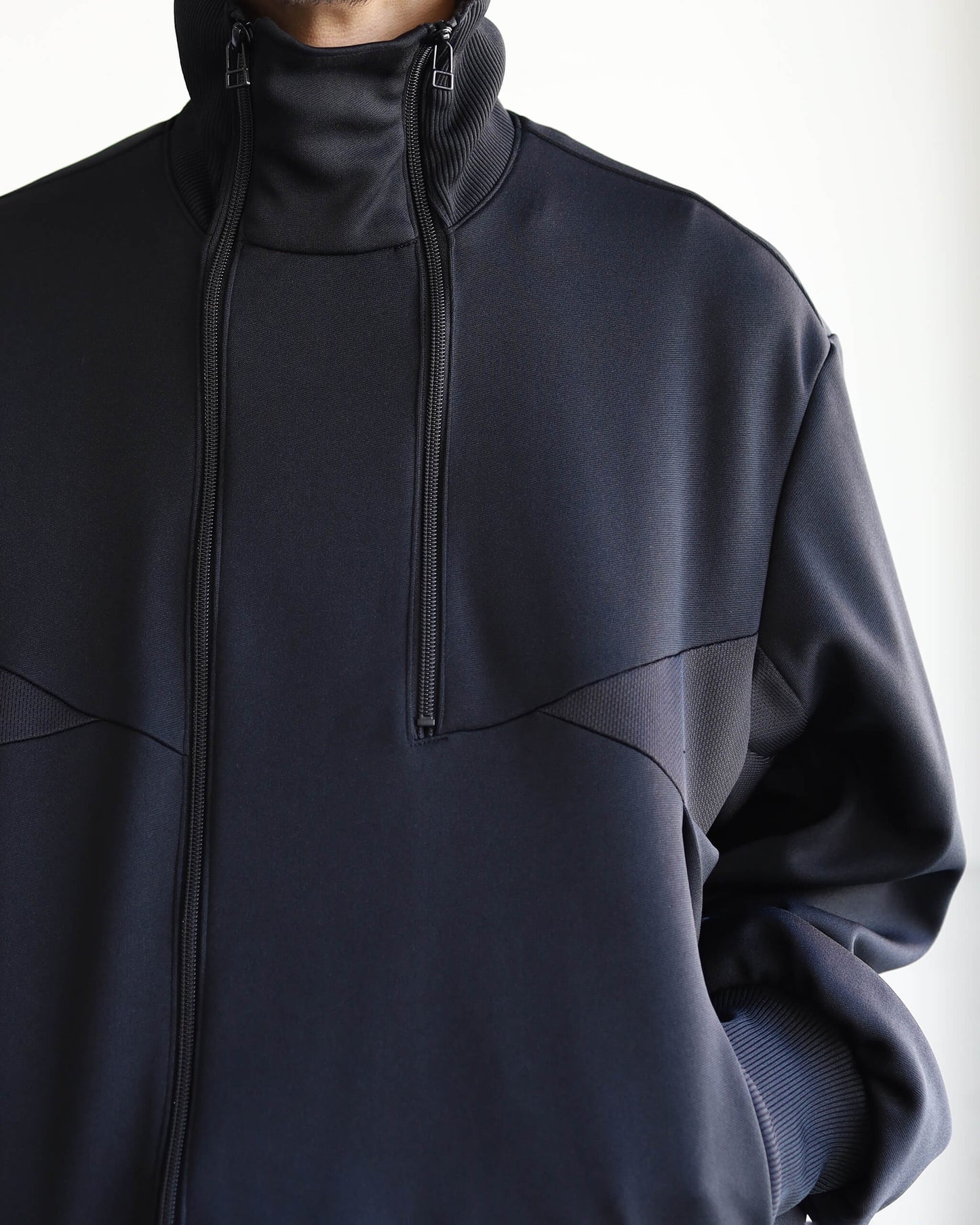 JERSEY TRACK JACKET "Bk"