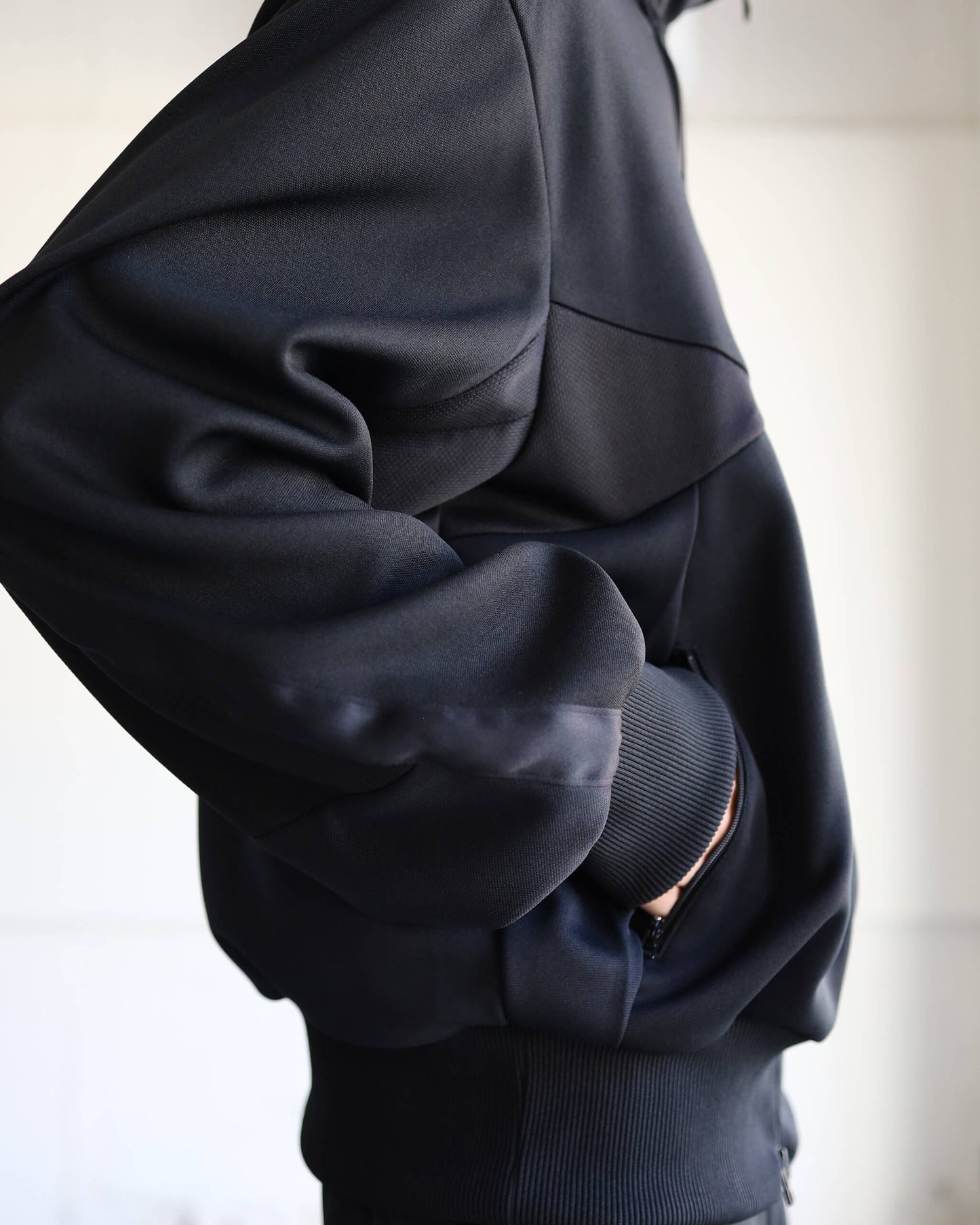 JERSEY TRACK JACKET "Bk"