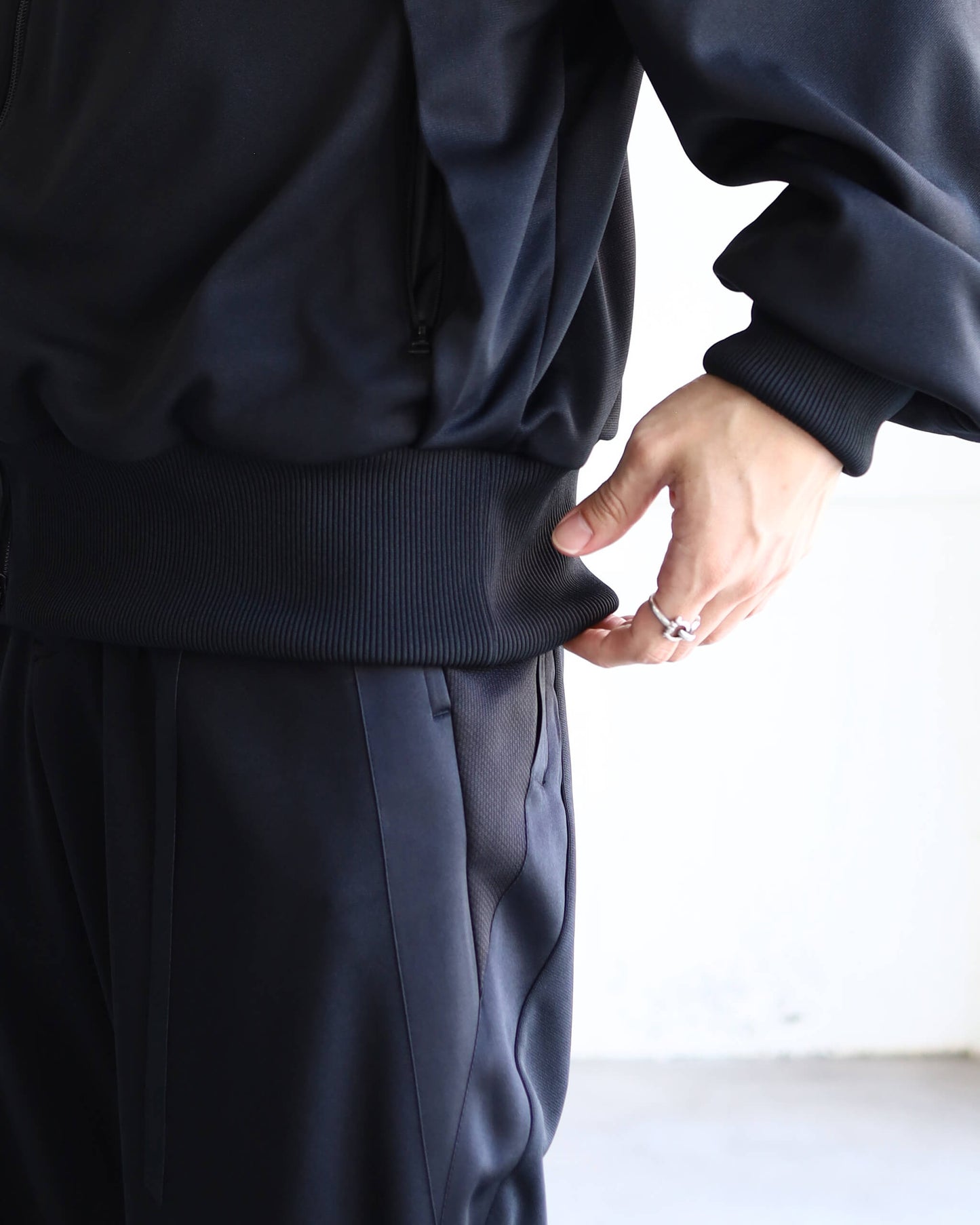 JERSEY TRACK PANTS "Bk"