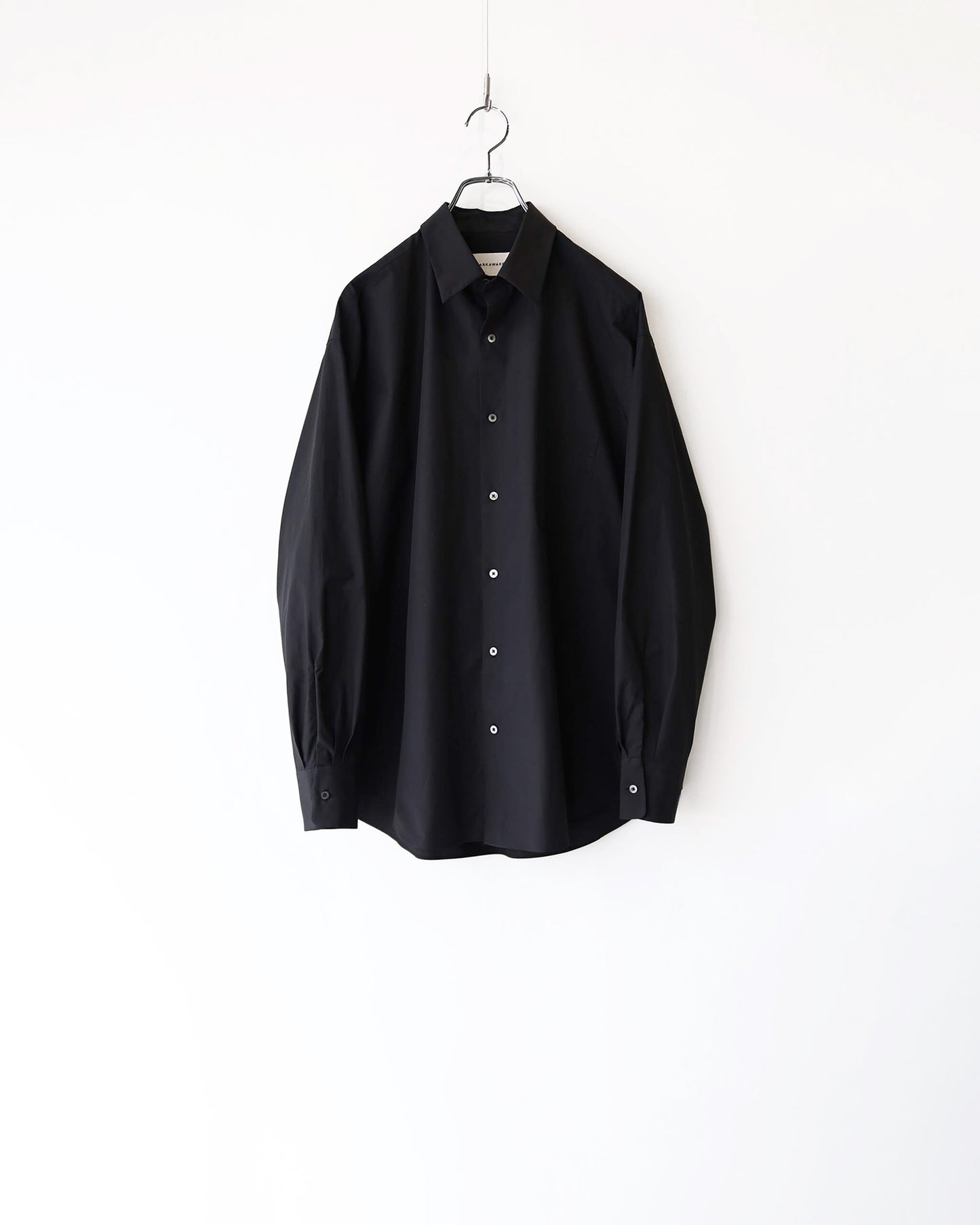 COMFORT FIT SHIRT ORGANIC GIZA TYPEWRITER-CLOTH "BLACK"