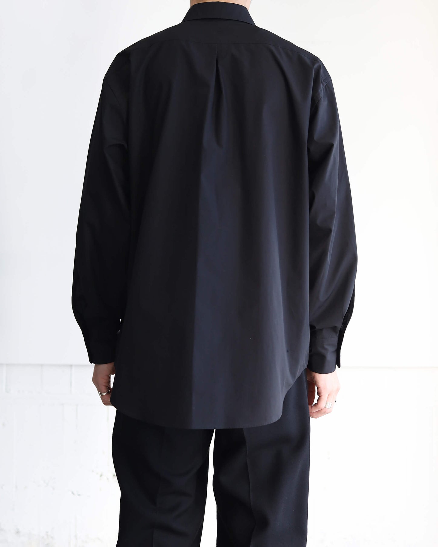 COMFORT FIT SHIRT ORGANIC GIZA TYPEWRITER-CLOTH "BLACK"