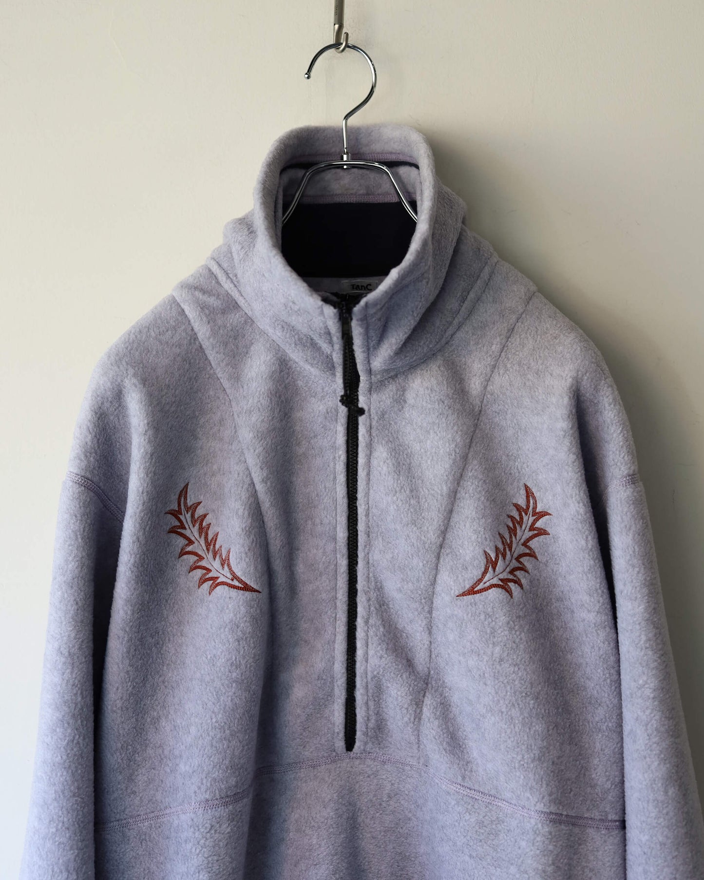 FLEECE W ZIP PULLOVER "L.PURPLE"
