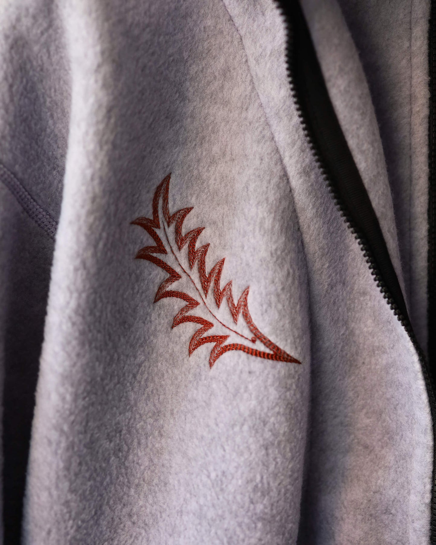FLEECE W ZIP PULLOVER "L.PURPLE"