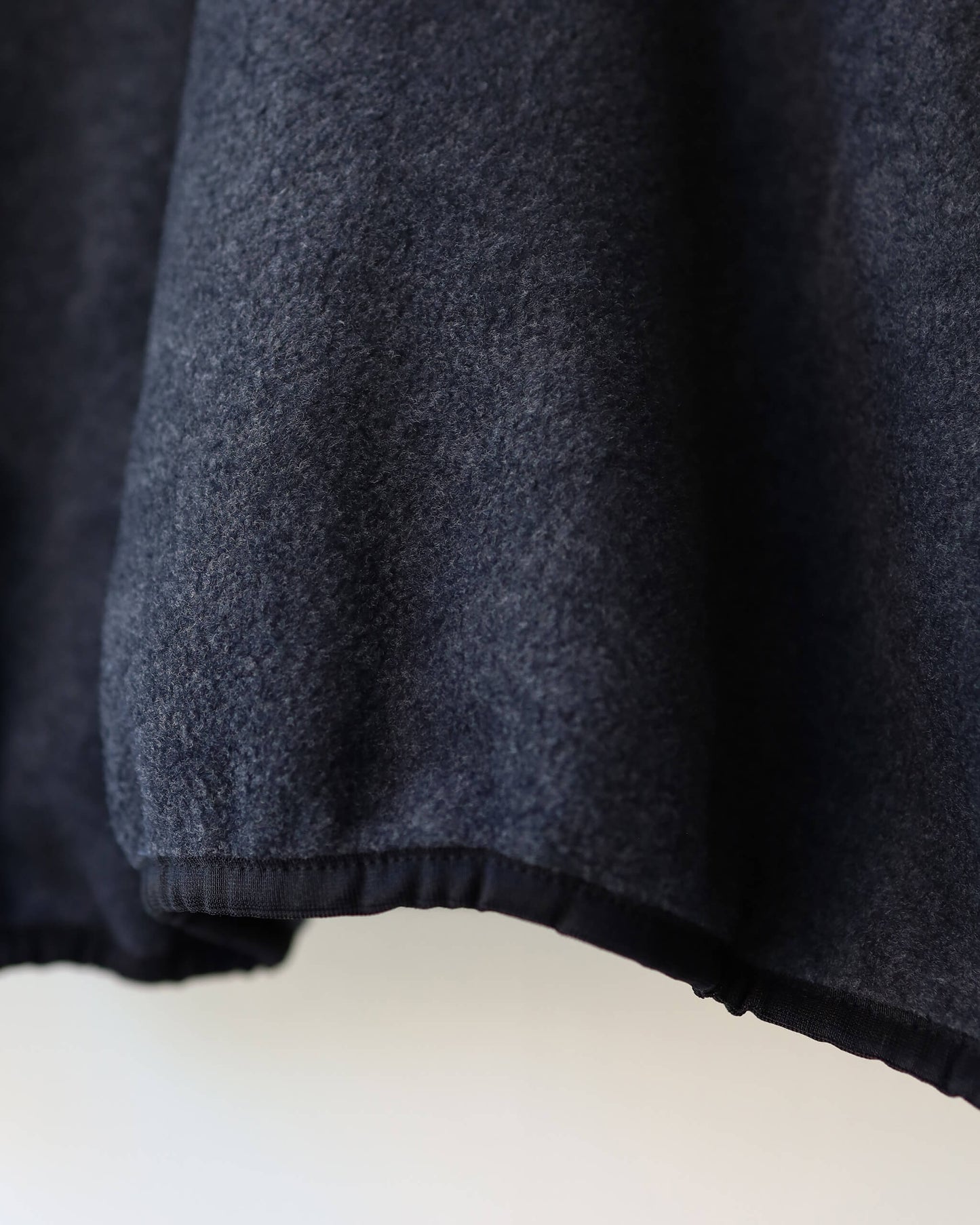 FLEECE W ZIP PULLOVER "CHARCOAL"