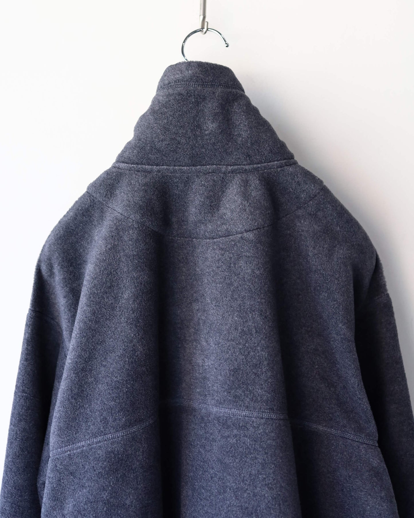 FLEECE W ZIP PULLOVER "CHARCOAL"