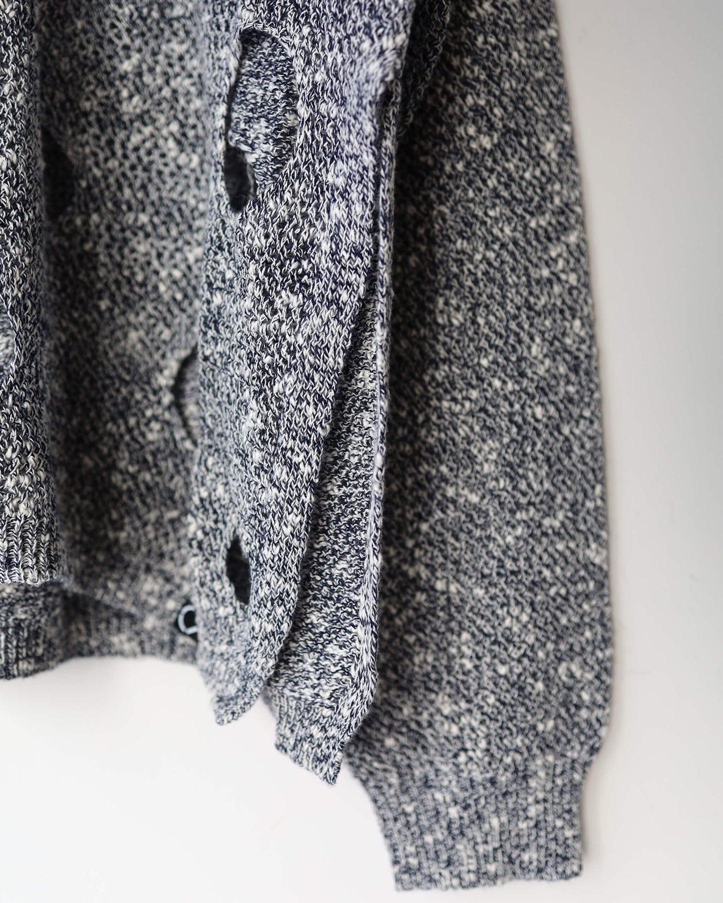 HOLE KNIT SKIPPER "NAVY"
