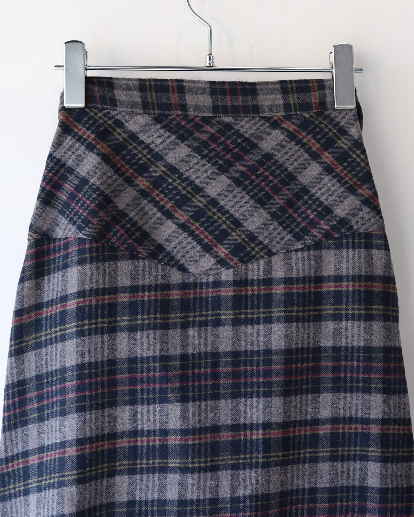 WESTERN SHIRTS SKIRT "NAVY × YELLOW CHECK"