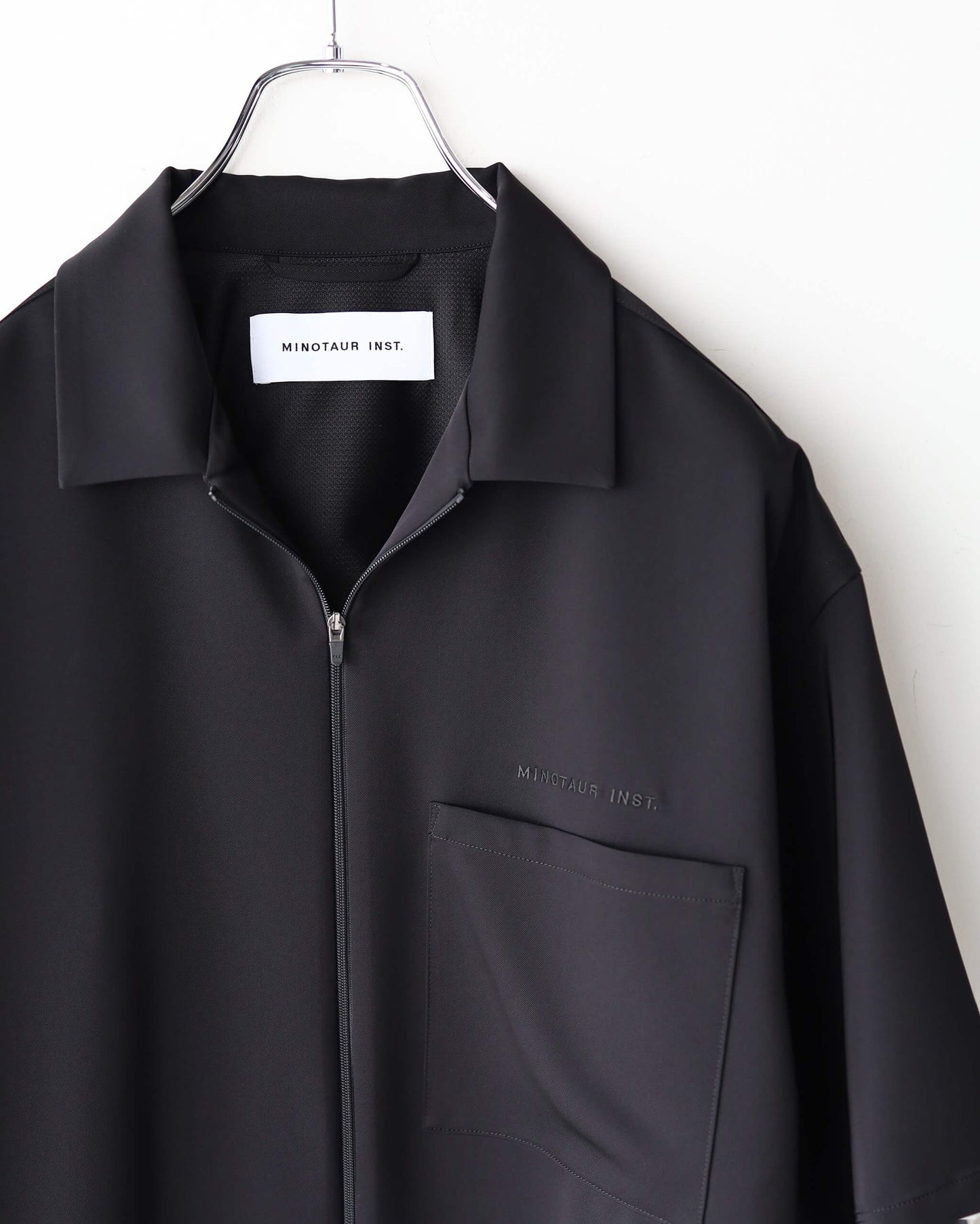 TS ZIP SHIRTS "BLACK"