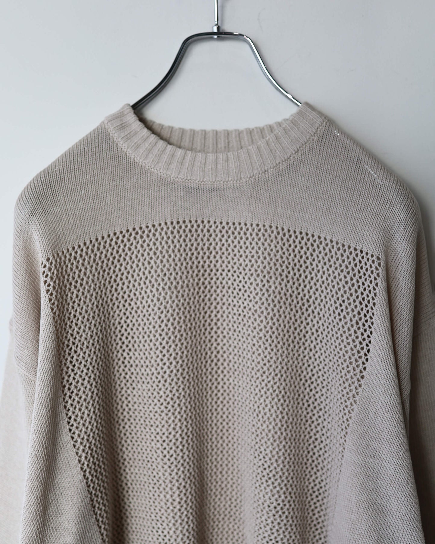 WINDOW WEB SWEATER "IVORY"