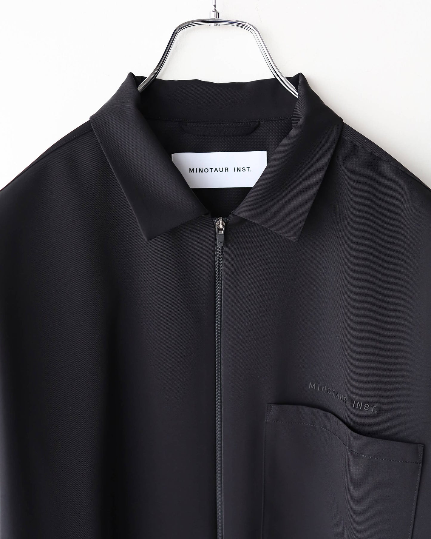 TS ZIP SHIRTS "BLACK"