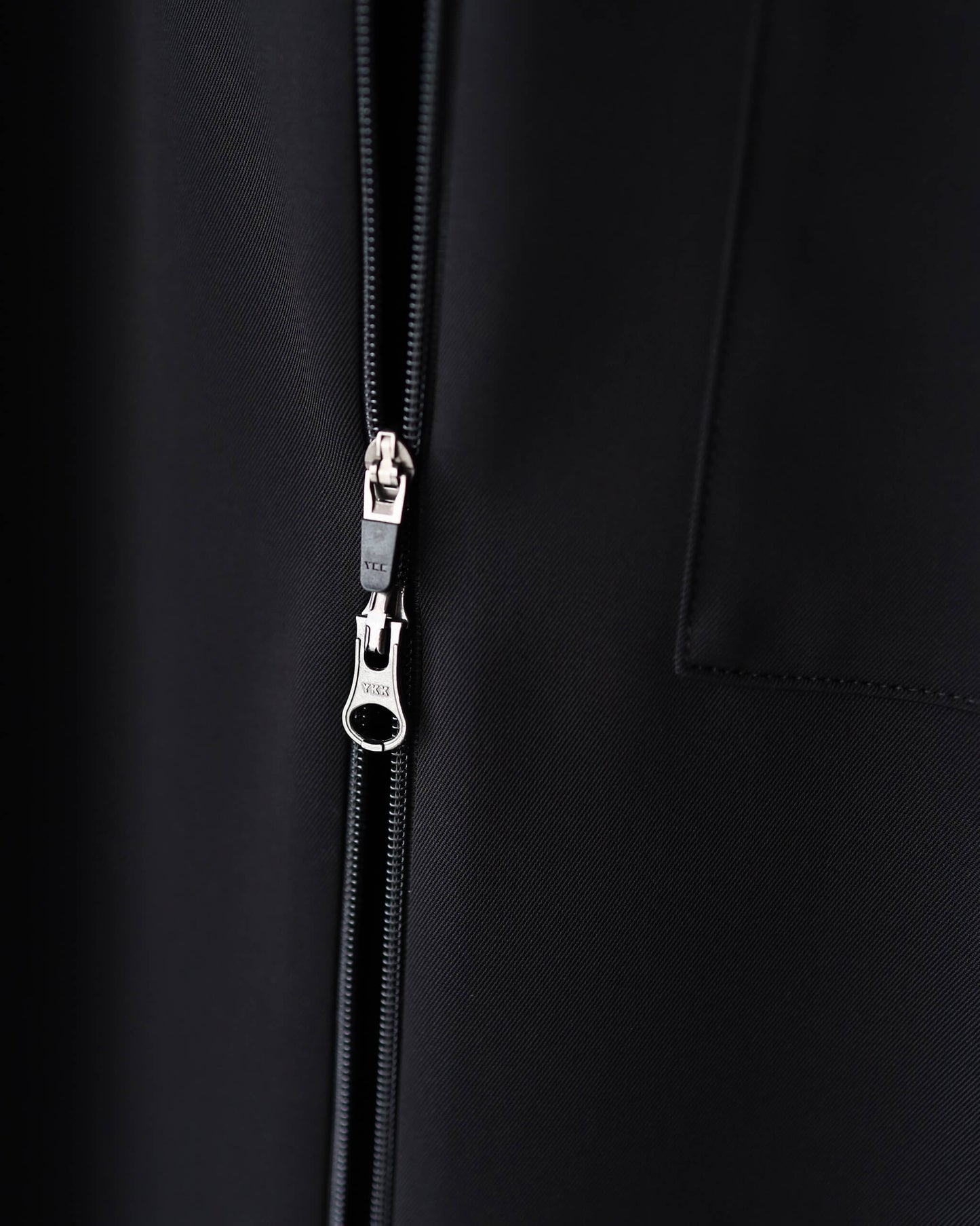 TS ZIP SHIRTS "BLACK"