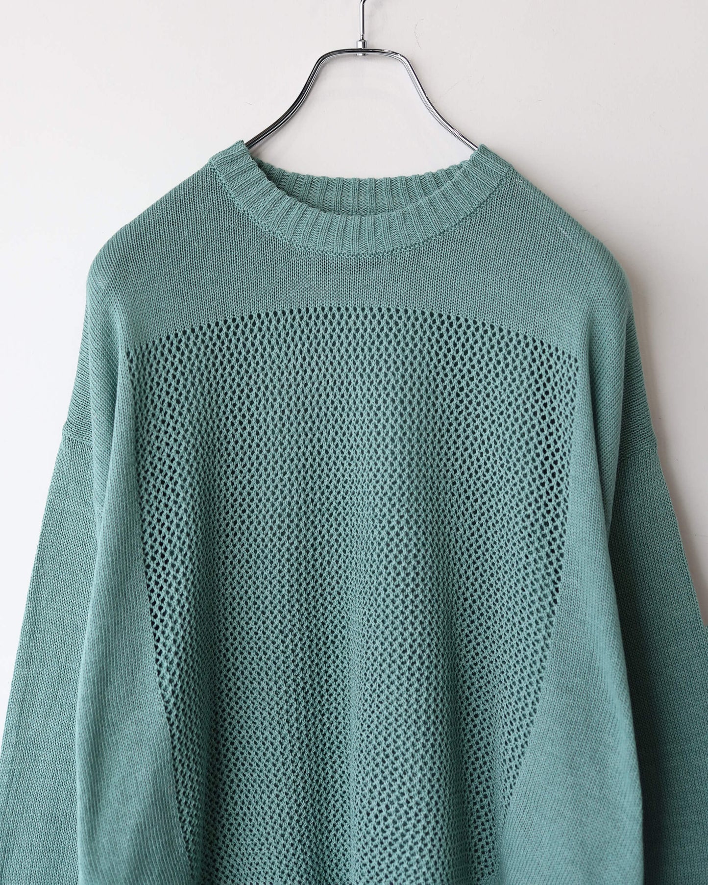 WINDOW WEB SWEATER "MOSS MINT"