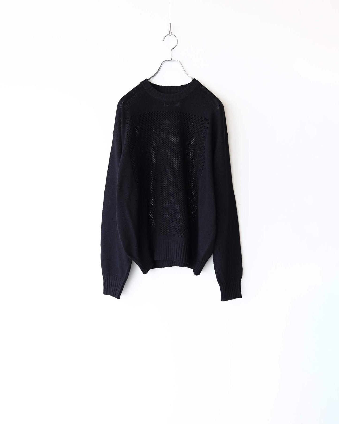 WINDOW WEB SWEATER "BLACK"