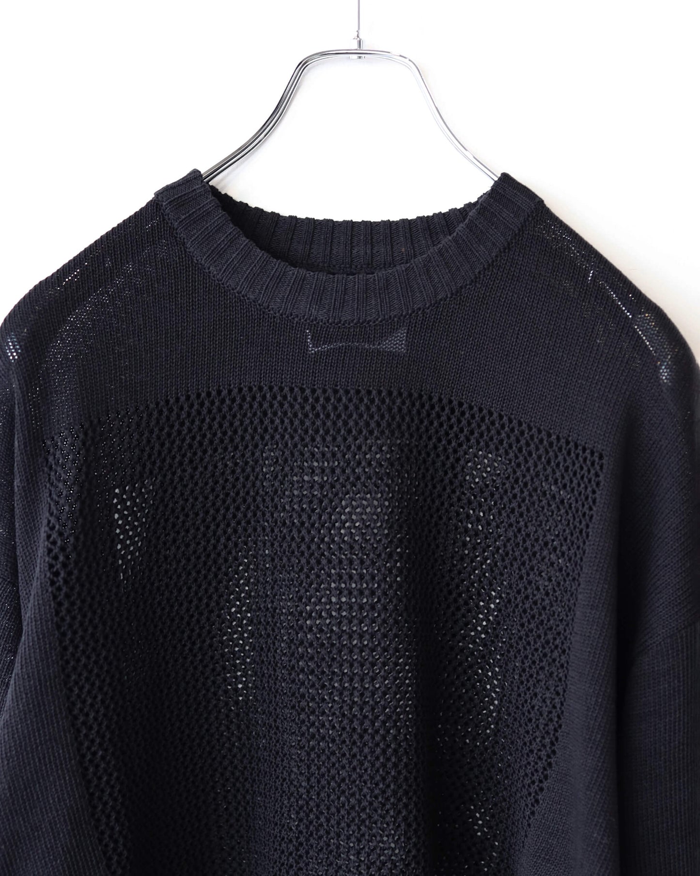 WINDOW WEB SWEATER "BLACK"