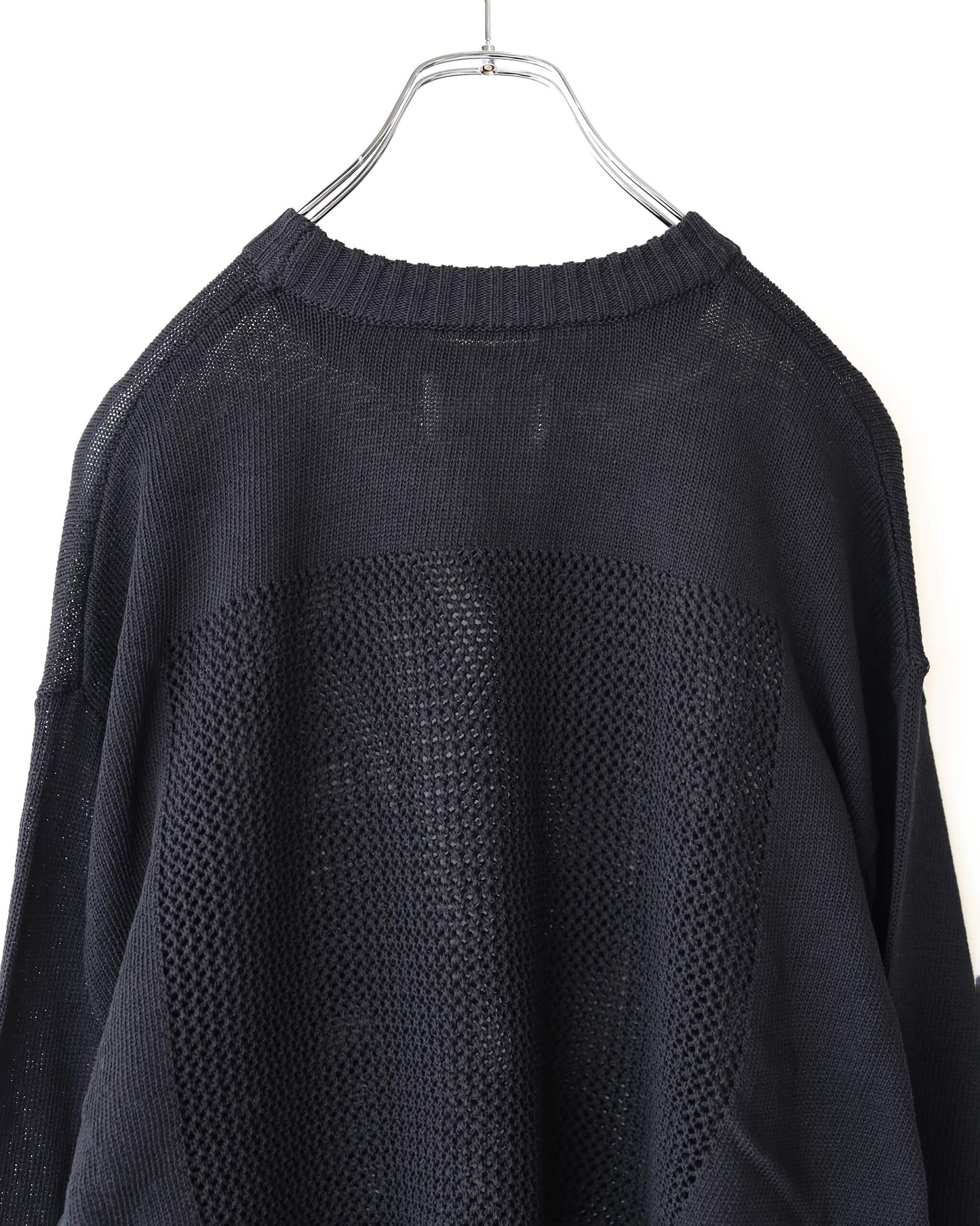 WINDOW WEB SWEATER "BLACK"