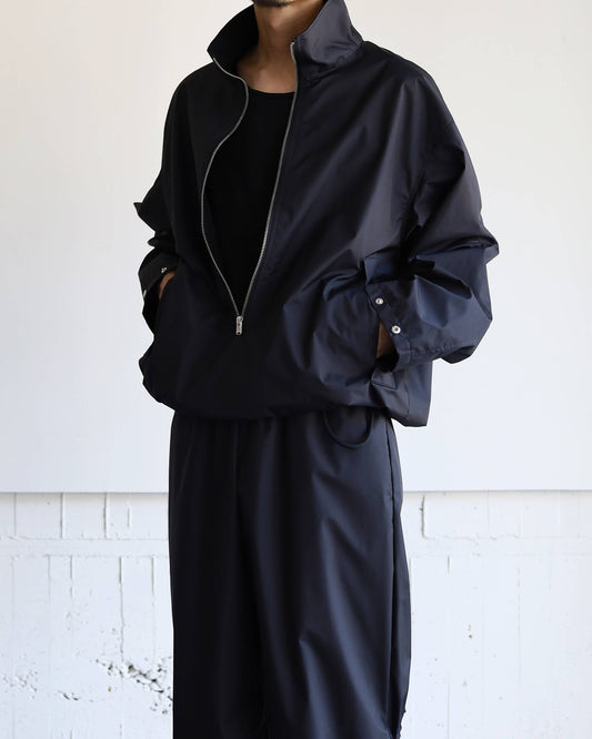 QUARTER ZIP-3LW "Black"