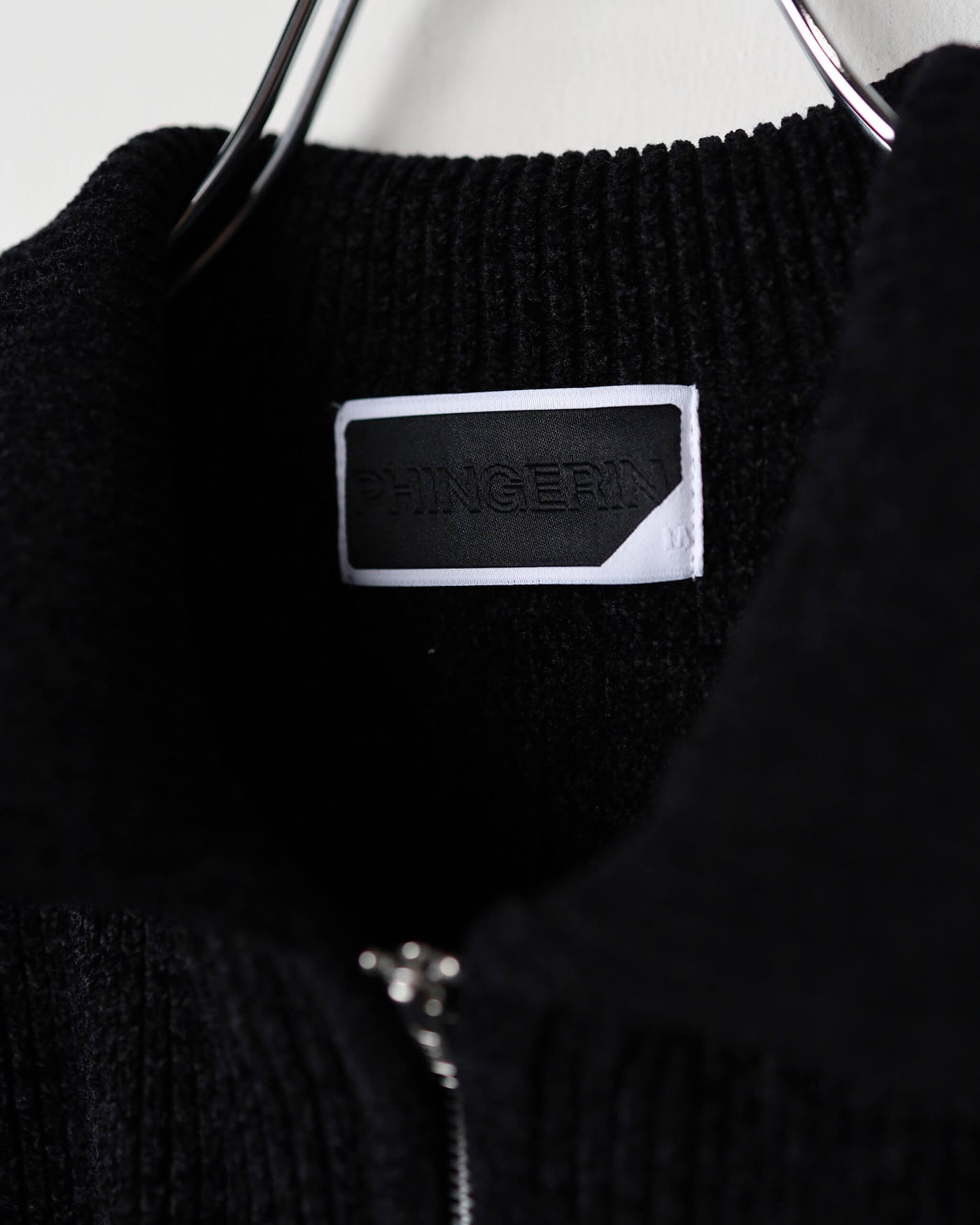 CORDY KNIT JACKET "BLACK"
